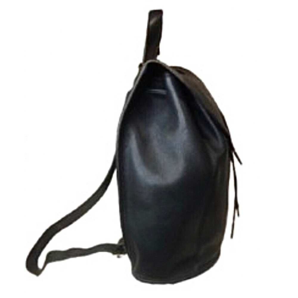 Vintage COACH Black Leather Weekend Backpack Rucksack Large Daypack 9943 USA COA - Picture 16 of 17